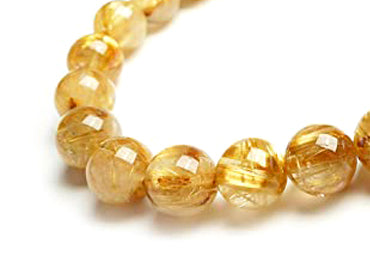 Golden Rutilated Quartz Beads